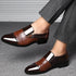 Elegant Slip-On Formal Dress Shoes for Men - Plus Size Pointed Toe Wedding and Business Casual Footwear